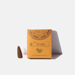 Goloka Myrrh Backflow Incense Cones
